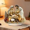 Double Sided Acrylic Ornaments Christmas Theme 2D Ornament, Double-sided Holiday Decoration, Festive Room Decor Stable Base Religious Ornament