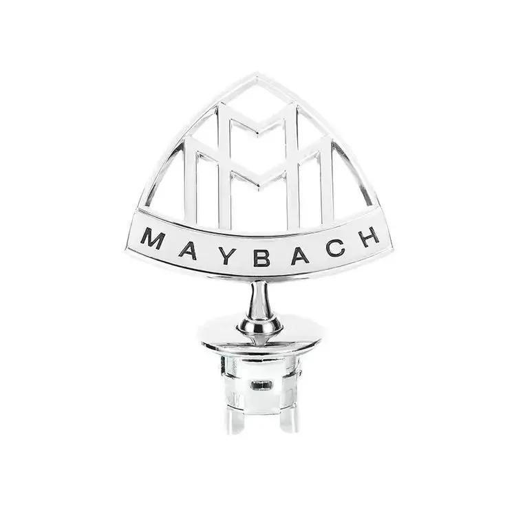 Maybach Standing Metal Emblems Car Hood 3D Rear Logo Side Standard for S Gls Class S400 S500 S600 W222 Badge Accessories1