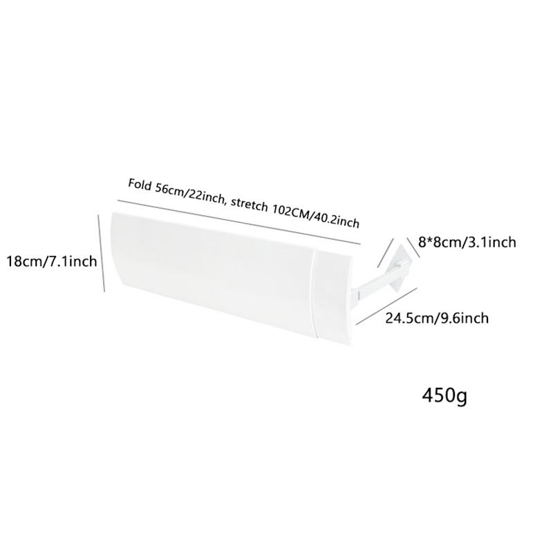 Regulowany deflektor klimatyzatora Teleskopowy deflektor powietrza do przedniej szyby do domowych systemów HVAC i części WWO66