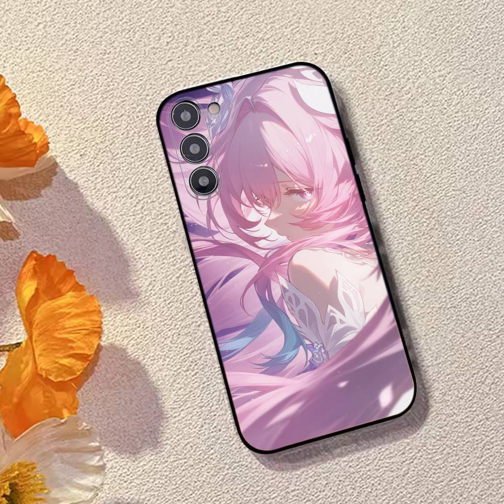 Game Wuwa A-Aemeath Phone Case For Samsung Galaxy A73,A72,A71,A70,A53,A52,A51,Soft Silicone Black Cover