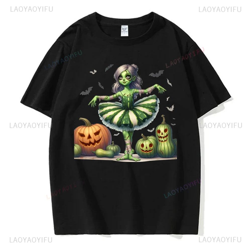 Halloween Family Matching T-shirts Cute Spooky Halloween Party Tshirts PumpkinPrint Short Sleeve Clothes Fahion Trend T Shirts