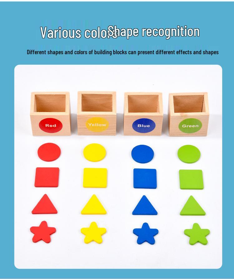 Children's Wooden Magnetic Train - Montessori Color & Shape Learning Puzzle