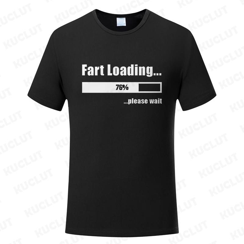 Funny Tshirt Fart Loading Humor Tee Joke Gag Tshirt for Man Dad Gifts Guys Clothes Short Sleeve Clothes Fashion Casual Tee Tops