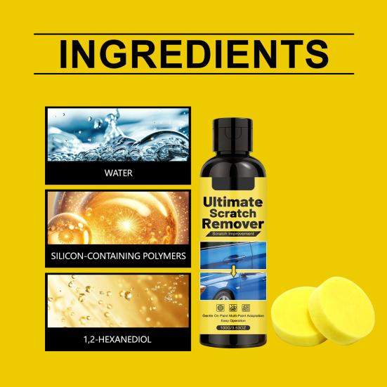 Scratch Remover for Cars, 100ml Paint Restoration Polish Kit, Nano Scratch & Swirl Remover for Auto Body, Mirror Shine Finish, UV Protection