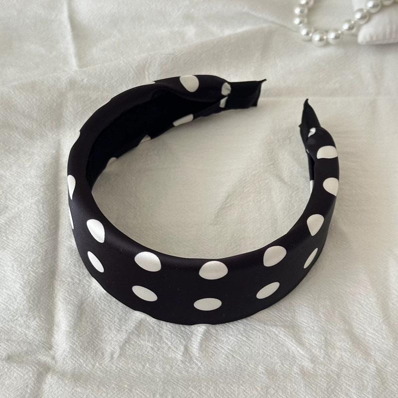 White Striped Wide-Brimmed Headband for Women - Comfortable, High Skull Top, Daily Wear Hair Accessory