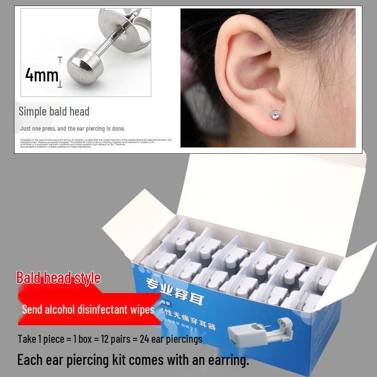 Disposable Anti-Allergy Ear Piercing Gun with Specific Earrings