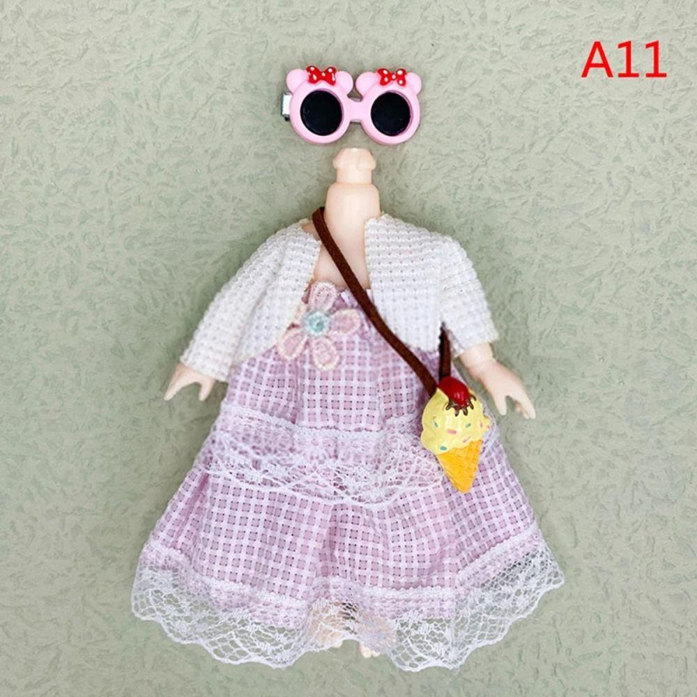 Replacement Outfit 16cm Doll Clothes Suit Plush Patch Cute Clothes Set  Girl Gift