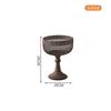European Vintage Wrought Iron Tall Vase Desktop Flower Pot Container Antique Distressed Art Craft Ornament for Home Decor