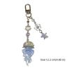 Ocean Theme Jellyfish Pendant Keychain Starfish Seashell Cellphone Lanyard  Camera
