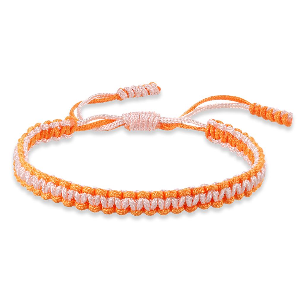 Multicolor Handmade Woven Nylon Rope Bracelet Mixed Color Knitted Chain Bangles For Men Women Adjustable Friendship Yoga Jewelry