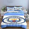 Manchester City Logo Pattern. Bedding Sets Duvet Cover Sets Duvet Covers Pillowcases(1 * Duvet Cover 2 * Pillowcases, Without Duvet Insert)