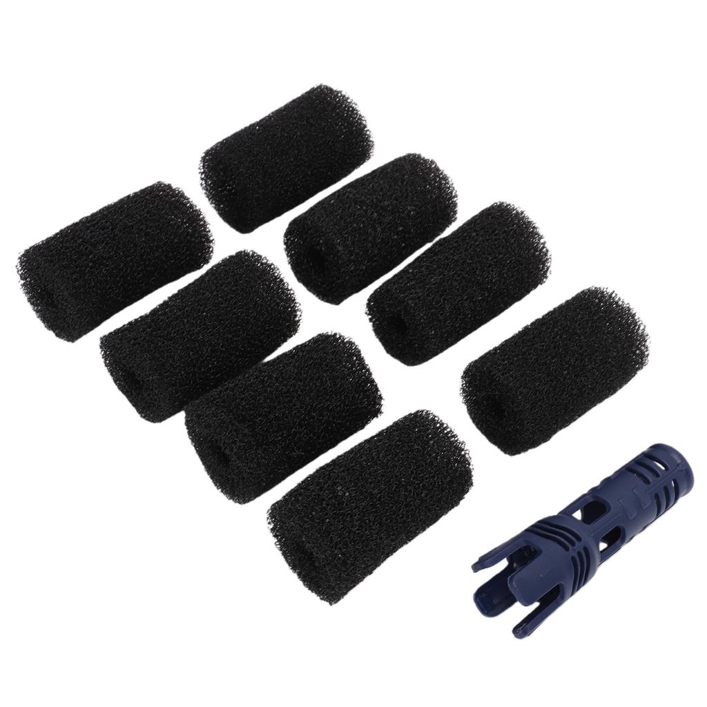 8 Pcs Pool Cleaner Sweep Hose Tail Scrubber Fit for 380 360 280 180 3900 Sweep Scrubbers Replacement with Holder