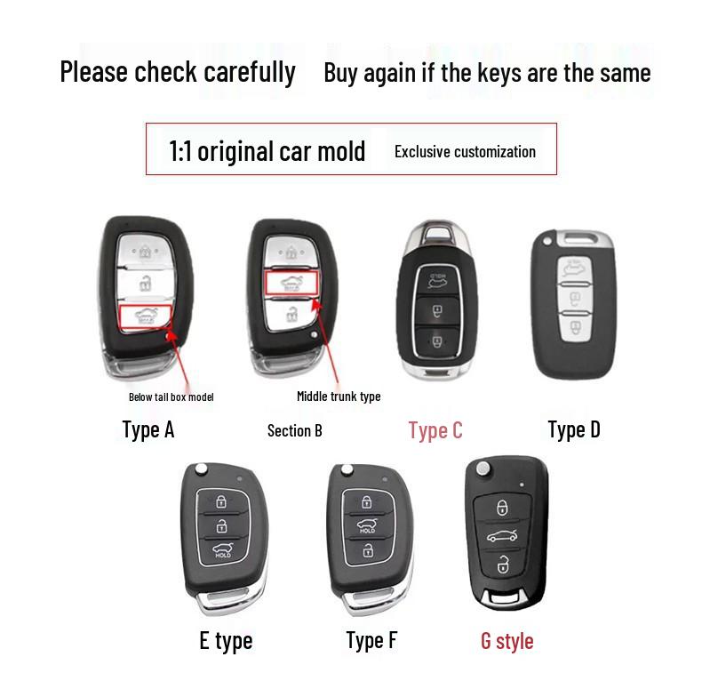 

Чохол для ключа Hyundai для моделей Tucson, Mistra, ix25, Elantra, ix35, Festa та Verna