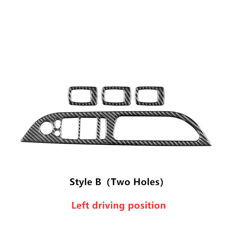 4Pcs Window Lift Switch Panel Cover Stickers Trim For BMW 5 Series E60 E70 E71 520 523 525i 530li 2005-2010 Years 