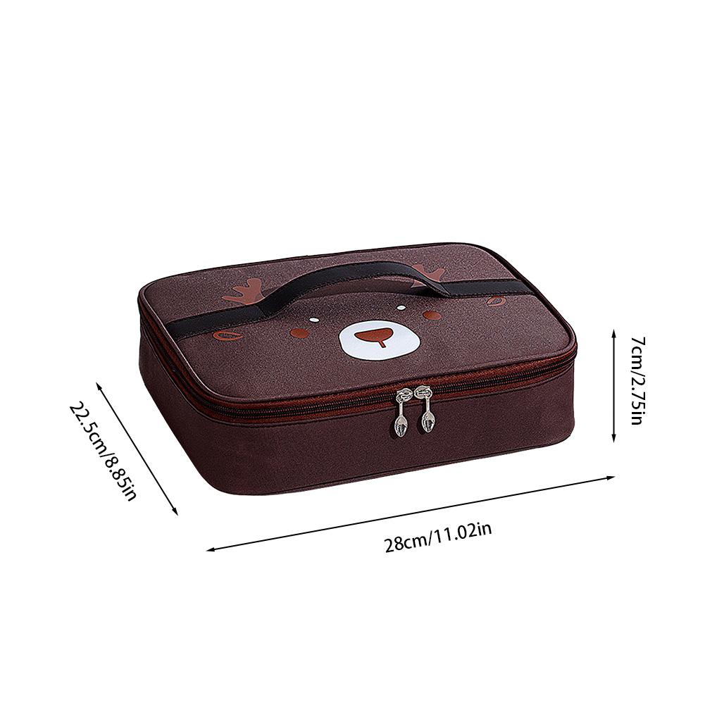 Portable Cooler Bag Waterproof Insulated Picnic Lunch Bag Box Ice Pack Lunch Box Food Carrier for Camping/BBQ/Outdoor Activities