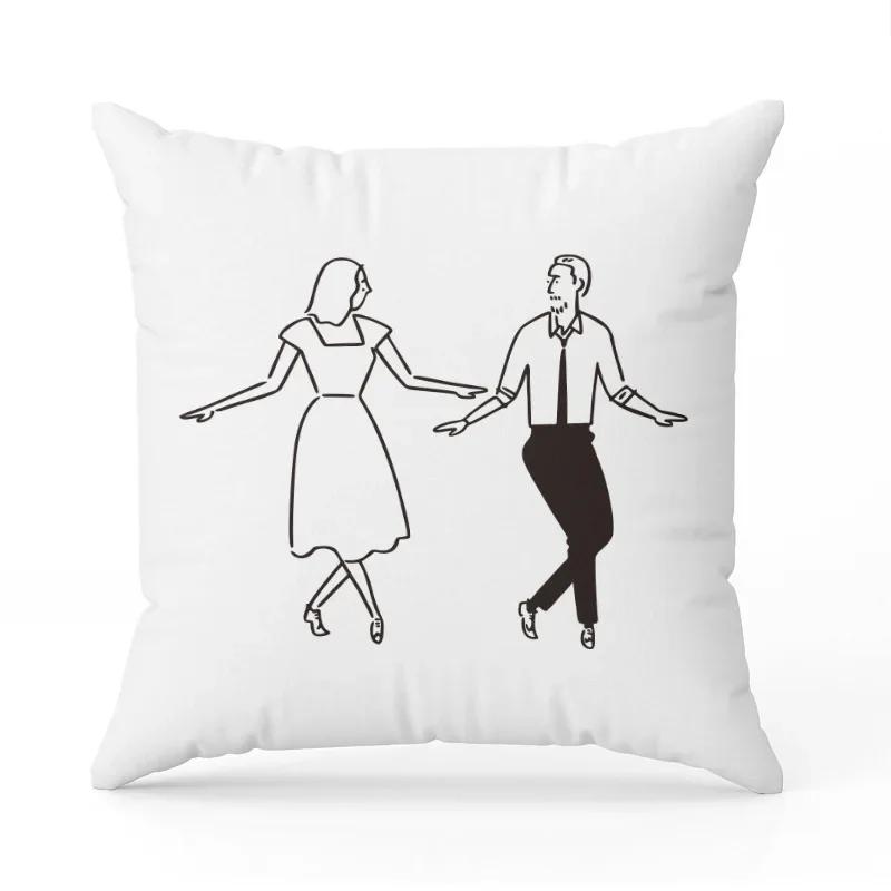 

Простой наволочка с принтом букв Декор для дивана в гостиной Домашнее кресло Автомобиль Спальня Декоративная наволочка Мягкая накидка Чехол для подушки 66x66cm