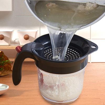 Fat Separator Measuring Cup Cooking Oil Filters Bottle Kitchen Filter Pot and Dispenser Oils