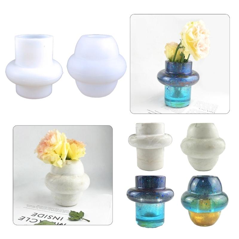 Vase Resin Mold Silicone Flower Vase Resin Mold Plant Propagation Station Mold Crystal Epoxy Mold for DIY Home Decors