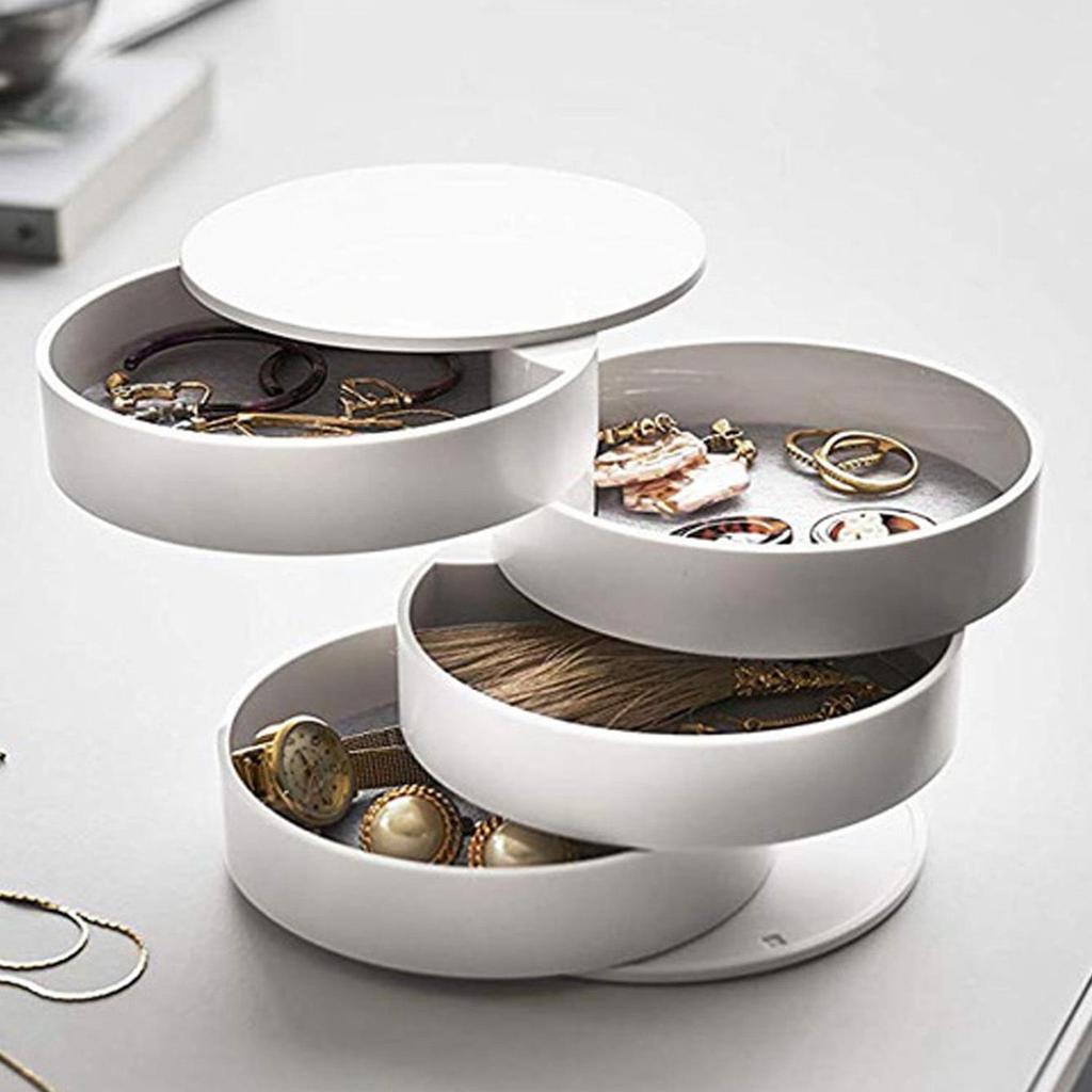Nordic Rotating Multi-layer Jewelry Organizer Box