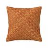 Braided Rattan Wood Wicker  Square Pillowcase Cushion Cover Pillow Case Throw Pillow Cover for Home Bedroom Car