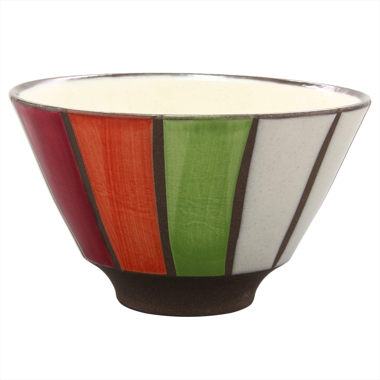 

Hamato Hasami ware rice Tokusa bowl, pattern, red, 390692, 11.5cm