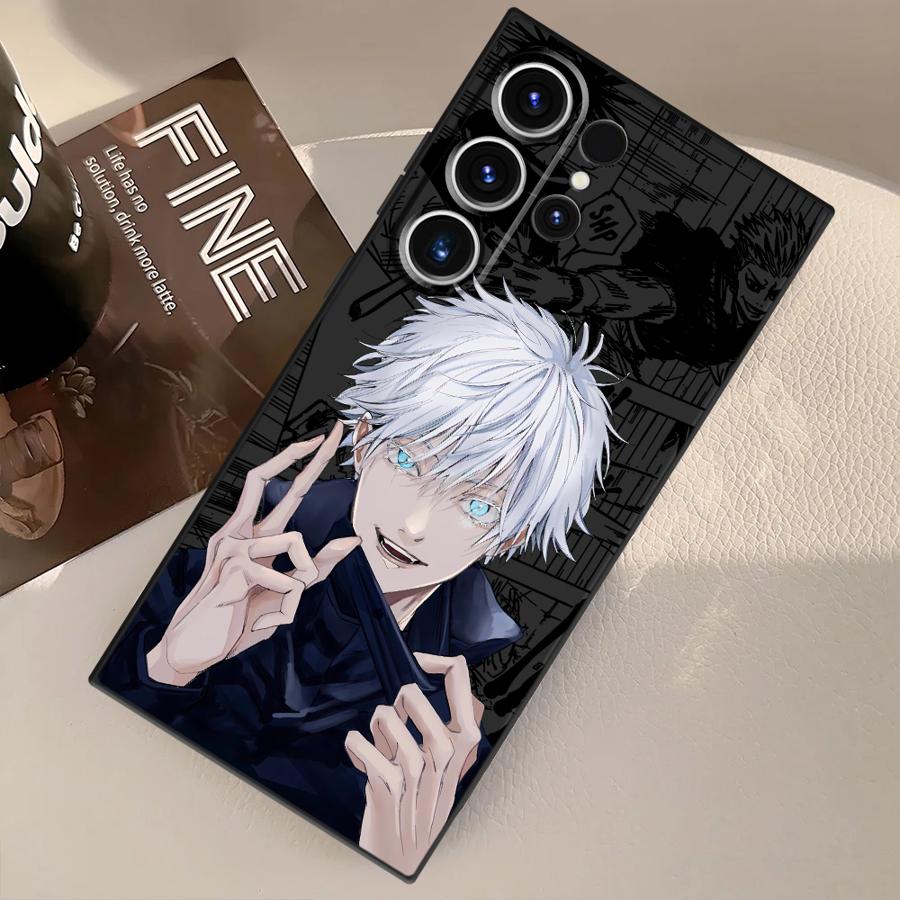 Anime J-ujutsu Cool Kaisen Case for Samsung Galaxy S25 Ultra S24+ S25+ S9 S20 S21 S22 S24 Plus S23 FE Soft Back Phone Cover