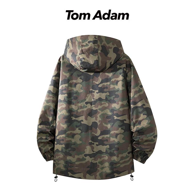 TOM ADAM Men's Outdoor Tactical Camouflage Work Jacket