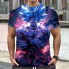 Japanese Anime Dragon Ball Z 3d Print Angry Piccolo Waiting Fight Aura Yellow Fashion T-Shirt Kids Adults Cosplay Tops Clothing