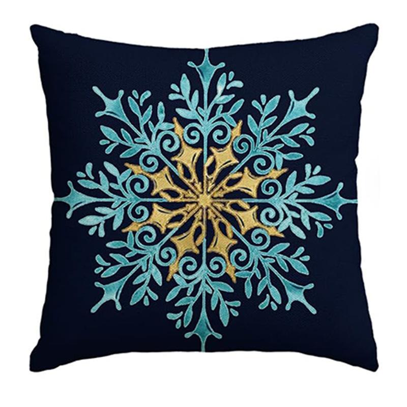 

Новая наволочка с принтом Санта-Клауса и снеговика, наволочка для подушки, наволочка на подушку с мультяшным узором для дивана в гостиной 45 * 45cm (single pillow cover)