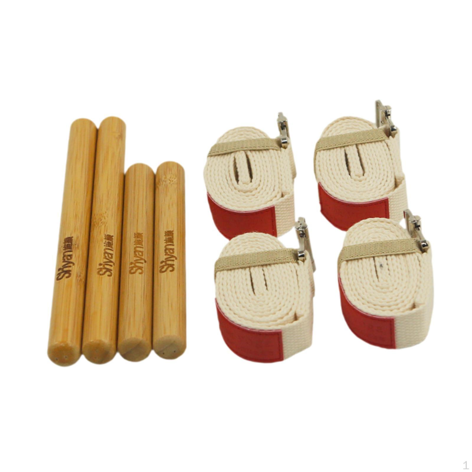 

Набор бамбуковых массажных палочек, бамбуковые палочки гуаша, массажный ролик, деревянные инструменты, бамбук Beige stretch belt