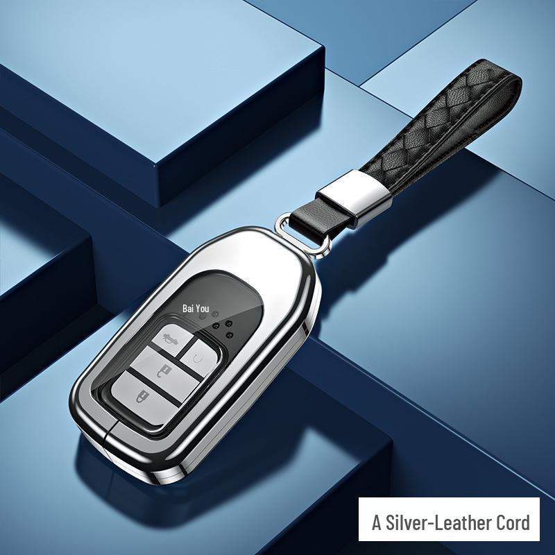 Honda Car Key Case - 10th Gen Accord, XRV, Odyssey, Civic, HR-V Zinc Alloy Shell