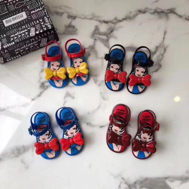 Delightful Mini Melissa Snow White Kids Sandals Featuring Enchanting Princess Theme