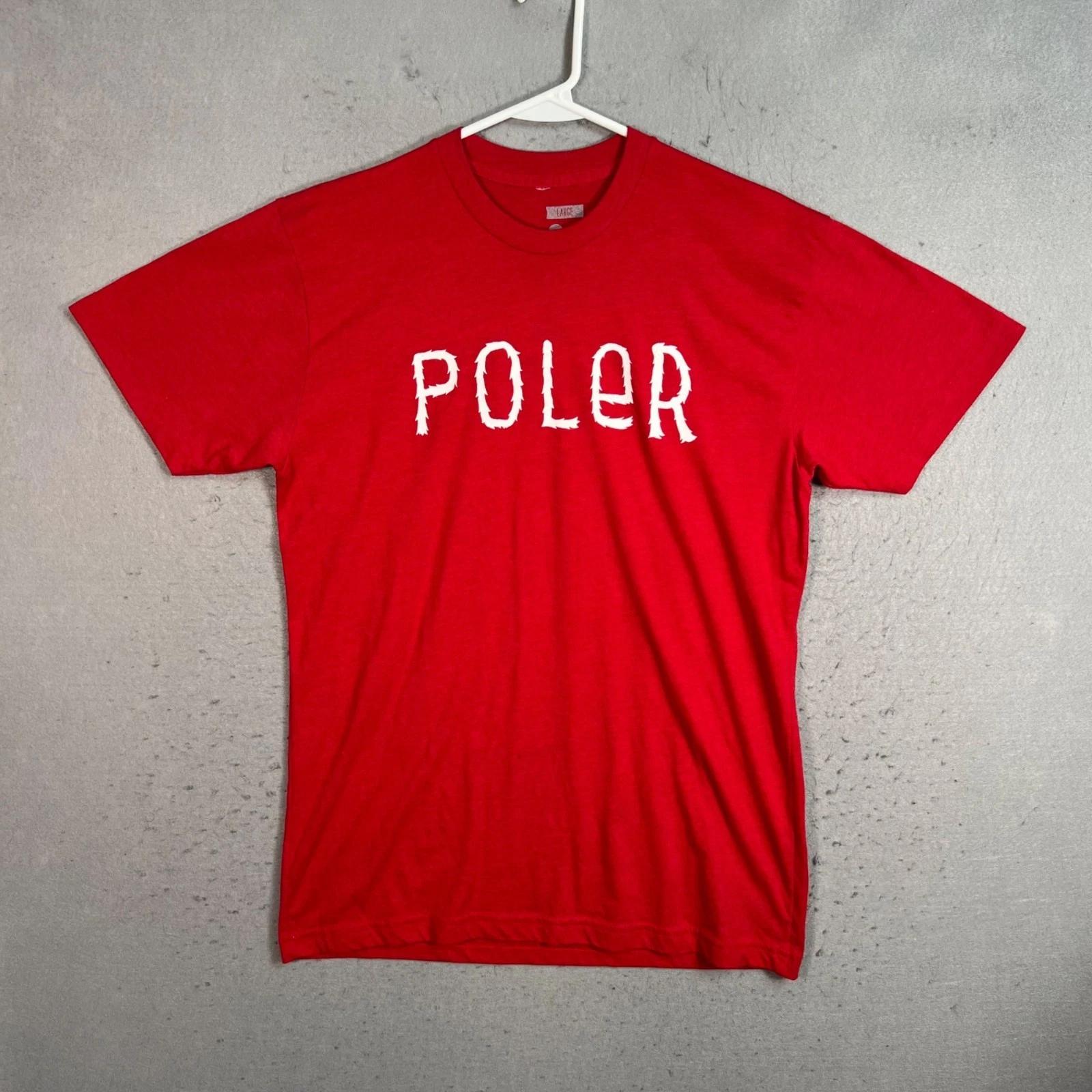 

Poler Skate Co Red Graphic T-Shirt Mens Size Large 4XL