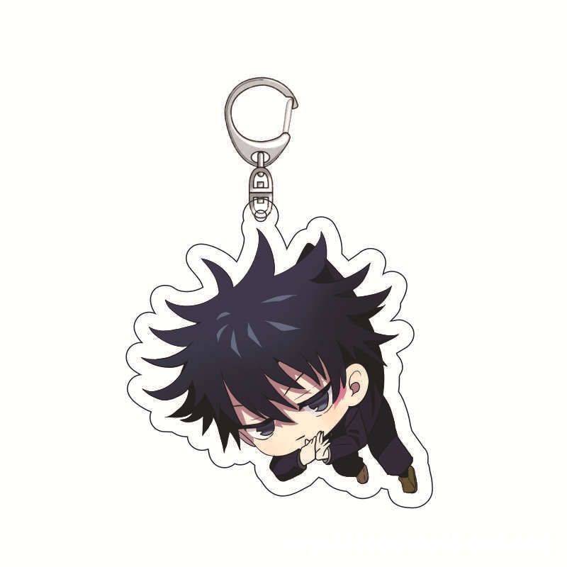 Kaisen Jujutsu Anime Acrylic Keychain Double Sided Pendant Gojo Satoru Fushiguro Megumi Cosplay Convention Accessory