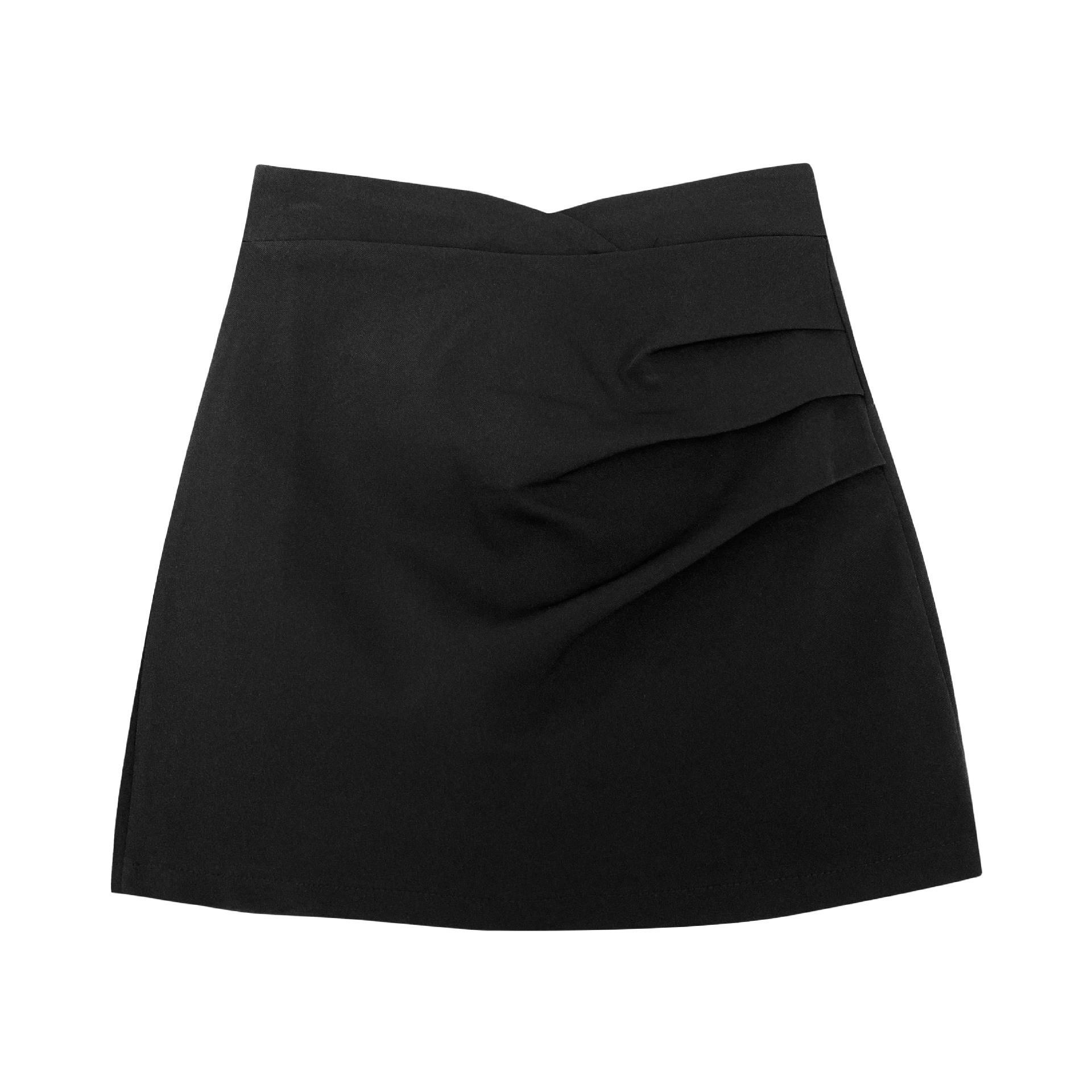 

Женская плиссированная юбка в стиле ретро на осень 2025 года - стройнящая, в стиле острой девчонки L