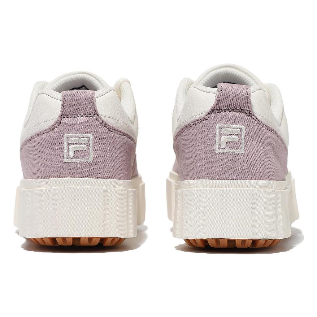 FILA Sand Blast Row Leather Casual Thick Sole Low Top Sneakers Women sneakers White Pink 1TM01563E_151