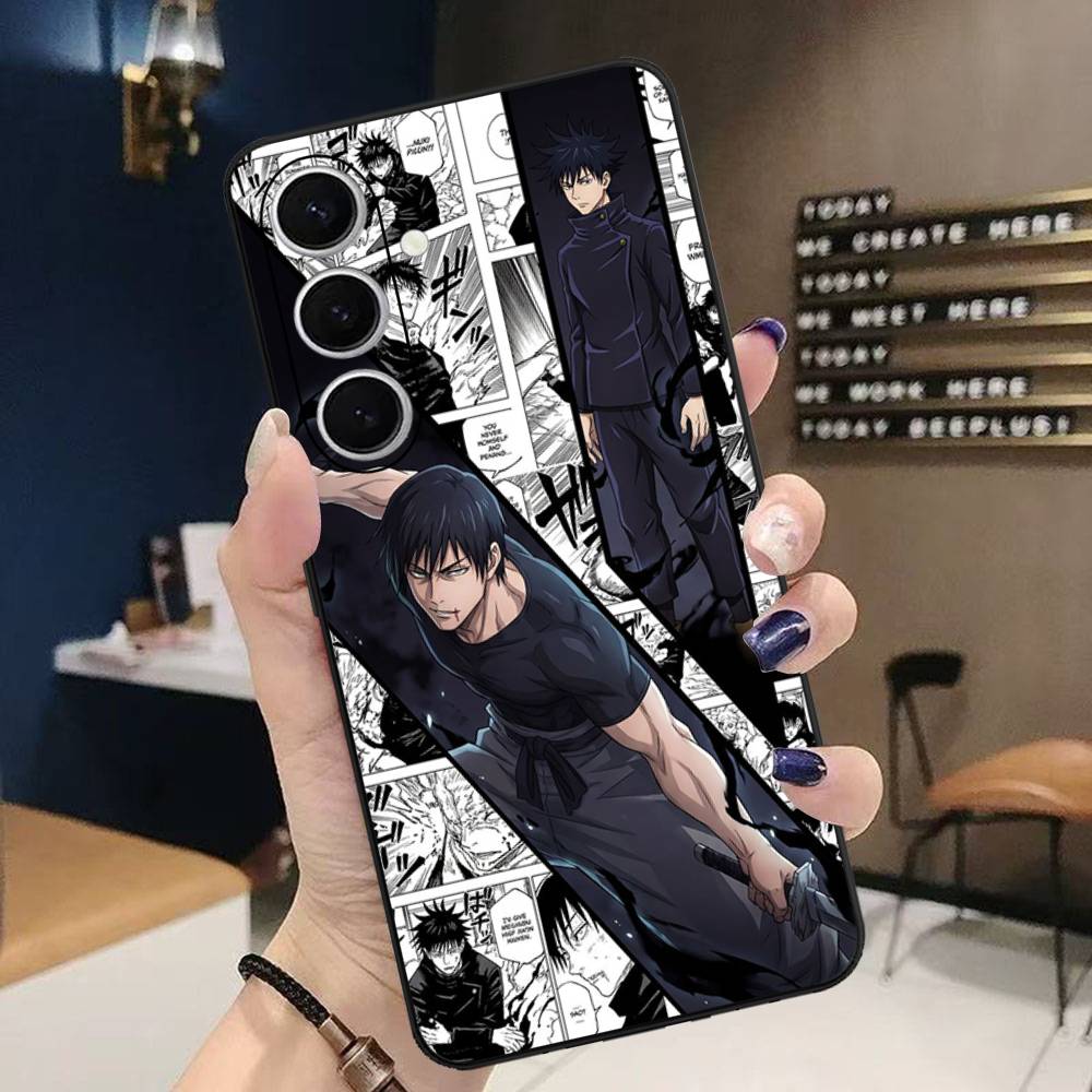 

J-Jujutsu Toji Kaisen F-Fushiguro Phone Case For Samsung S 24 Fe 25 Ultra Plus 20 Lite 21 30 22 23 24 22 Ultra 5G Fundas Samsung S22 ULTRA 5G