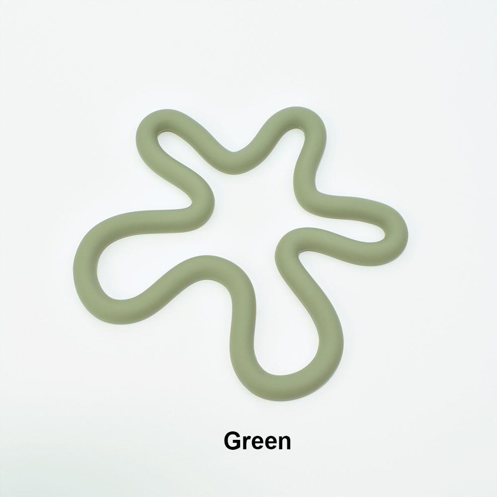 1/2/3PCS Irregular Silicone Heat Insulation Placemats Coffee Coasters High Temperature Resistant Home Kitchen Bowl Mats Pot Mats