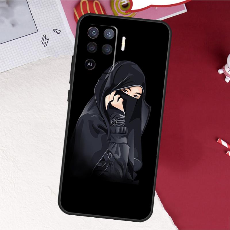 Hijab Face Muslim Islamic Case For Oppo A18 A98 A38 A58 A78 A60 A80 A40 A96 A76 A16 A94 A74 A54 A15 A17 A57 A77 A5 Pro