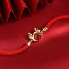 2023 Red Rope Zodiac Dragon Bracelet: Sterling Silver-Plated, Women's Niche Design