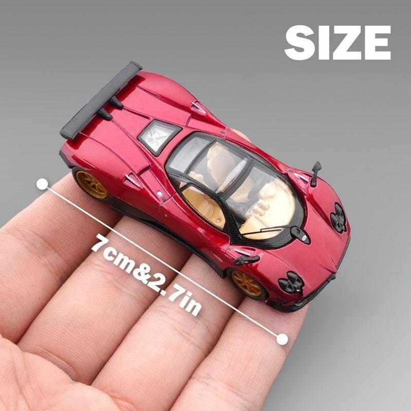 PosterCars 1/64 Pagani Zonda Supercar Alloy Model Simulation Diecast Huayra Toy Vehicle Colelction Miniature Voiture Boy Gift