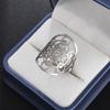 Ordinary Steel Hollow Geometric Stainless Steel Open Ring - Women's Daily Jewelry