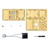 Solar Windmühle DIY Kit Haus Ornamente Dekoration Montage Urlaub Jungen