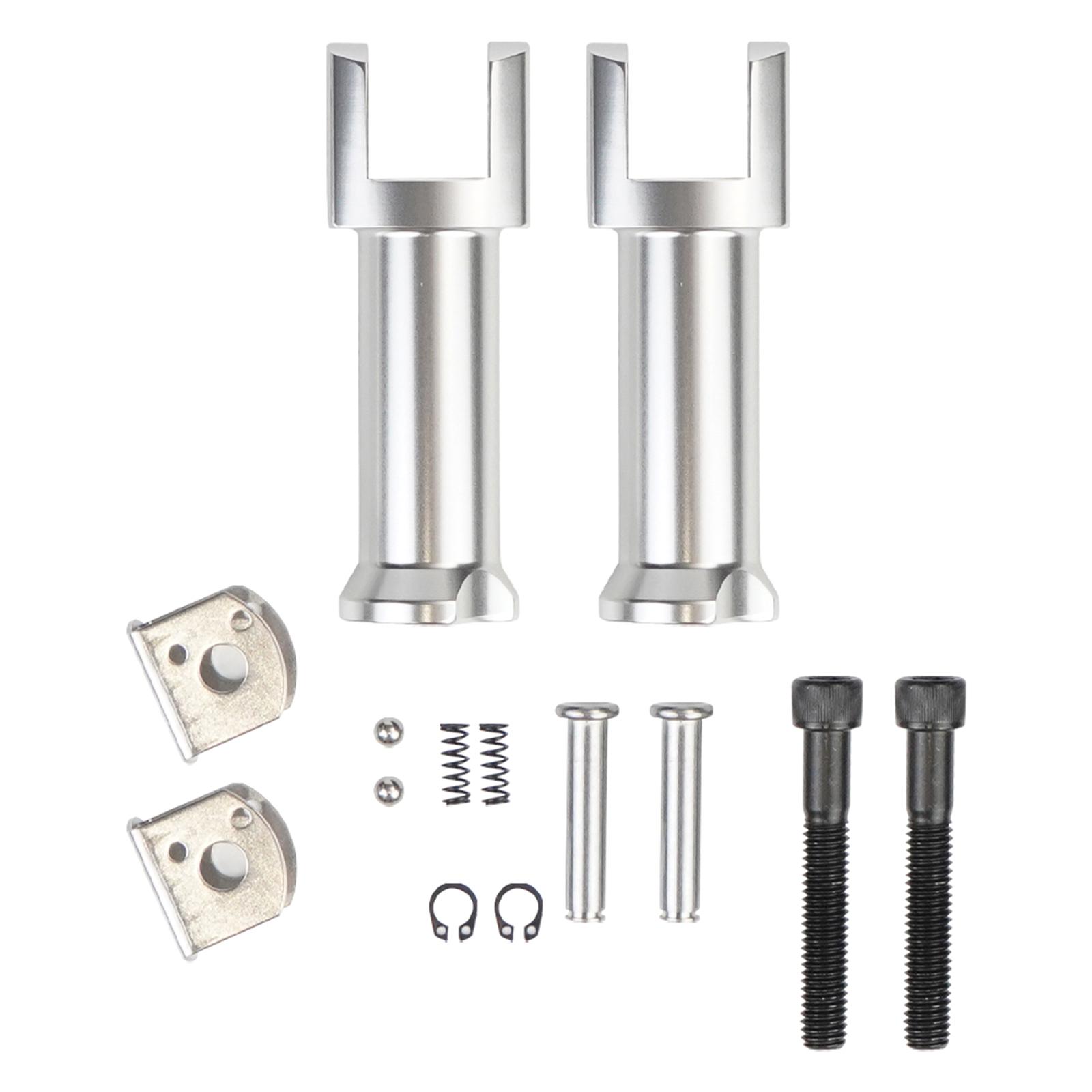 

Комплект скоб для крепления подножек пассажира мотоцикла Davidson Softail 18-23, сменные аксессуары(Black / Silver) серебряный