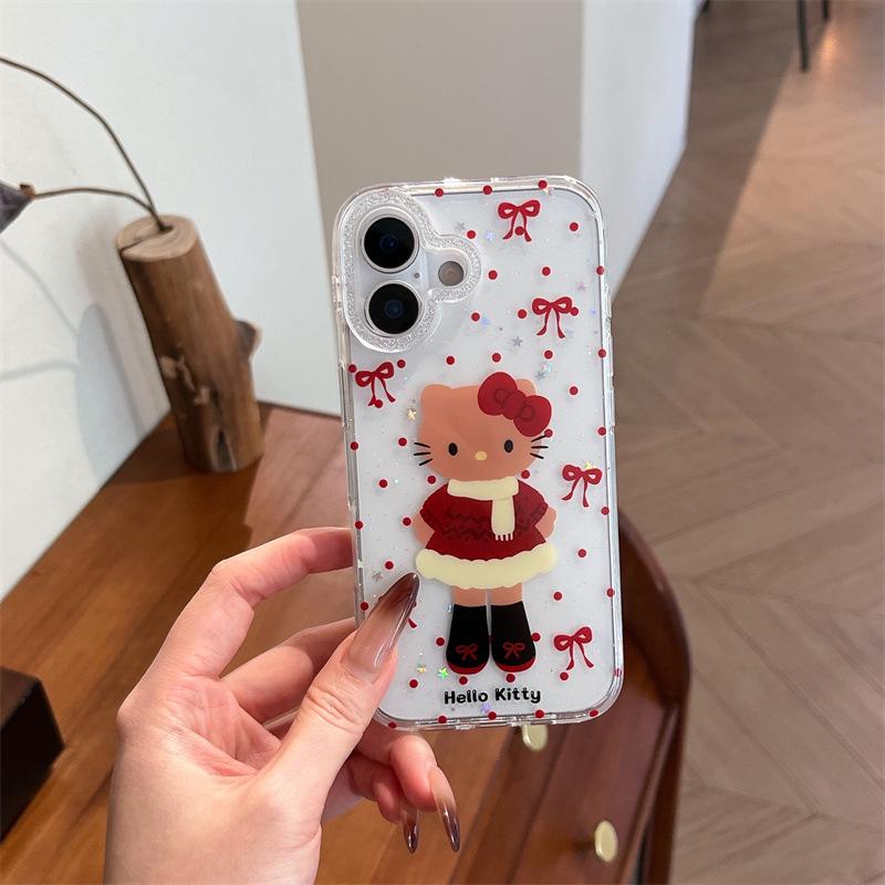 

3D Knitted Winter Cat iPhone Case for iPhone 14/15/16ProMax/17 Apple 16Pro