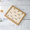 Solid Wood Ring Storage Tray Walnut Wood Counter Ring and Earring Display Tray Shop Home Bracelet Earring Display Pallet