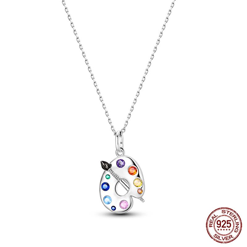 925 Silver Luminous Firefly Heart Shaped Zircon Pendant Necklace For Women Fashion Anniversary Birthday Jewelry Gifts