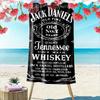 Design de Whisky Jack Daniel's Uma toalha de praia indispensável para viagens à praia