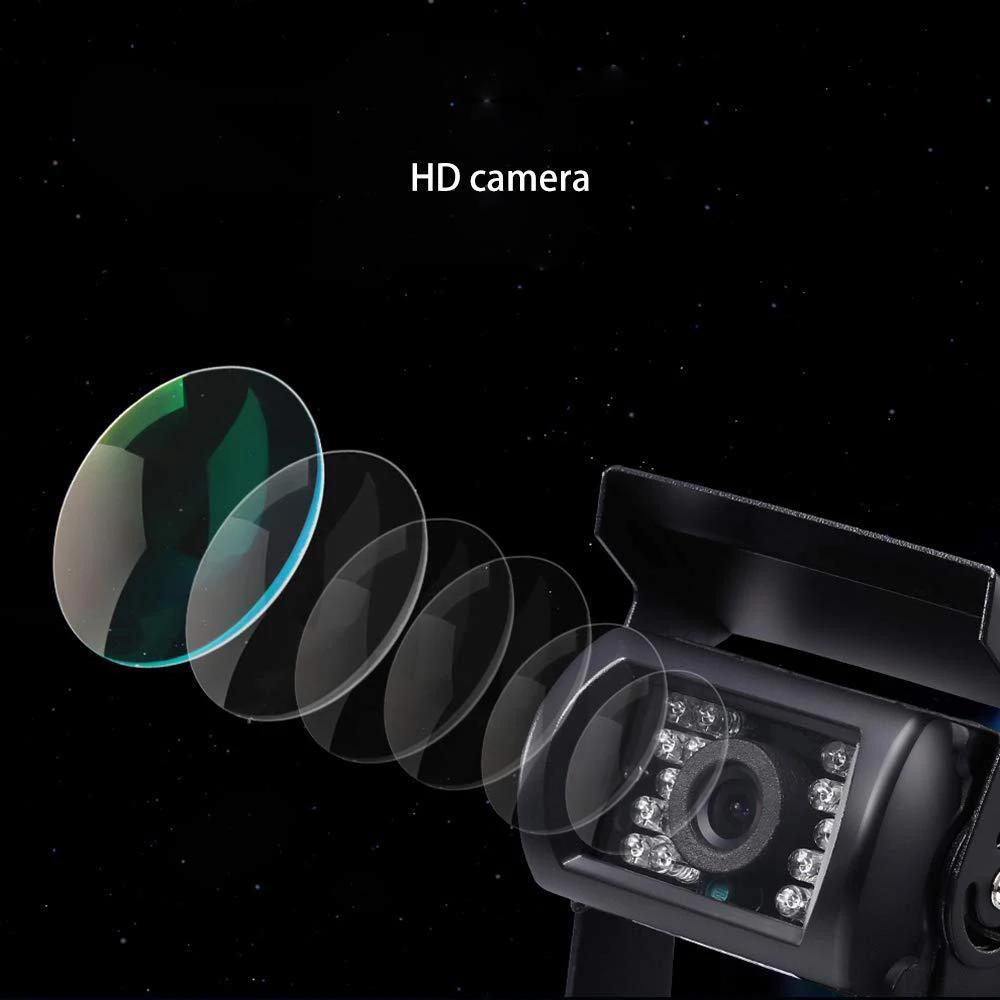 18 LED Car Rear View Reversing Parking Backup Camera IR Night Vision For 24V Bus Truck Motorhome Van