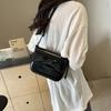 Texture Fashion Shoulder Women's Bag New Spring and Summer Fashion Small Square Bag Bow Shoulder Bag Tide